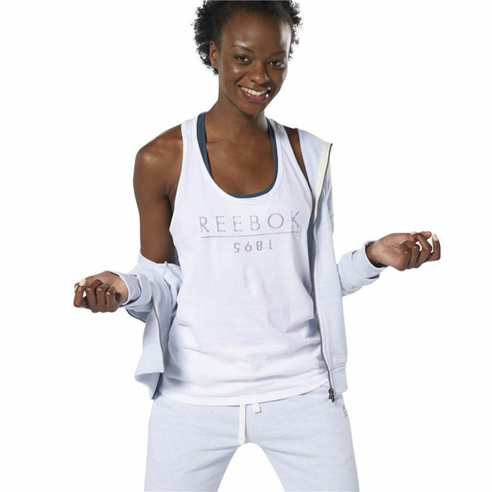 Tricou de Damă fără Mâneci Reebok 1895 Race Alb