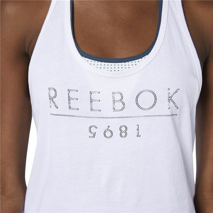 Tricou de Damă fără Mâneci Reebok 1895 Race Alb