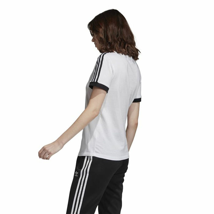 Tricou cu Mânecă Scurtă Femei Adidas 3 stripes Alb