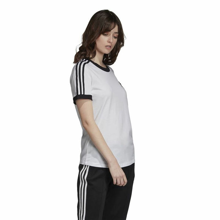 Tricou cu Mânecă Scurtă Femei Adidas 3 stripes Alb