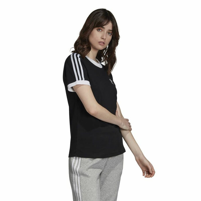 Tricou cu Mânecă Scurtă Femei Adidas 3 Stripes Negru