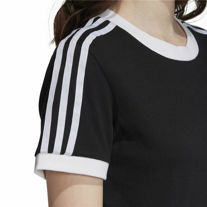 Tricou cu Mânecă Scurtă Femei Adidas 3 Stripes Negru
