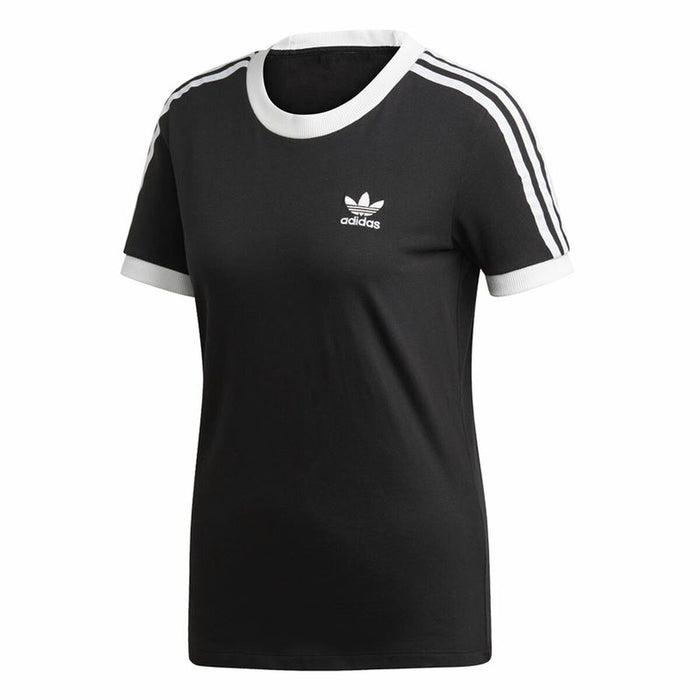 Tricou cu Mânecă Scurtă Femei Adidas 3 Stripes Negru