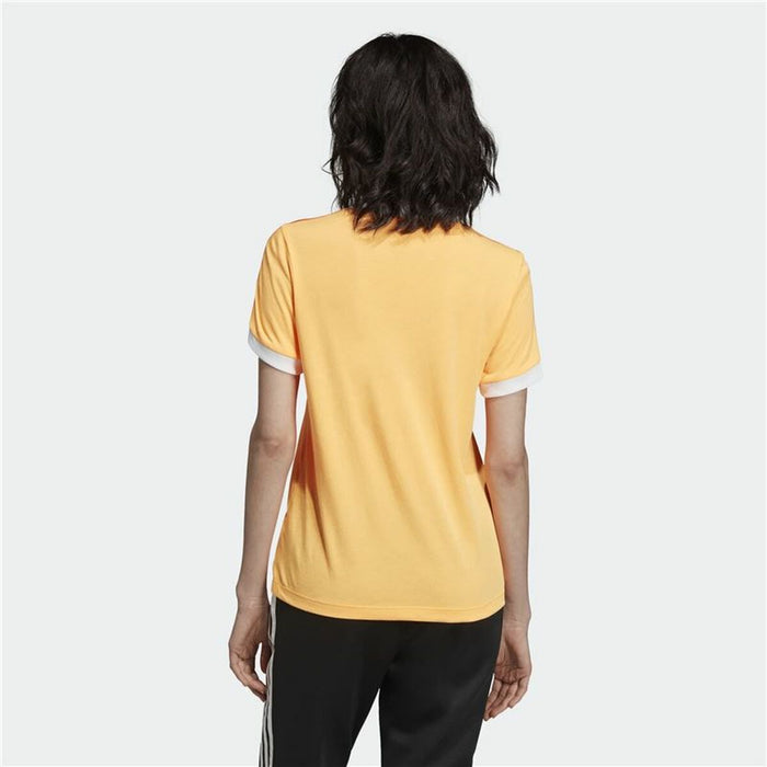 Tricou cu Mânecă Scurtă Femei Adidas Originals 3 Stripes Portocaliu
