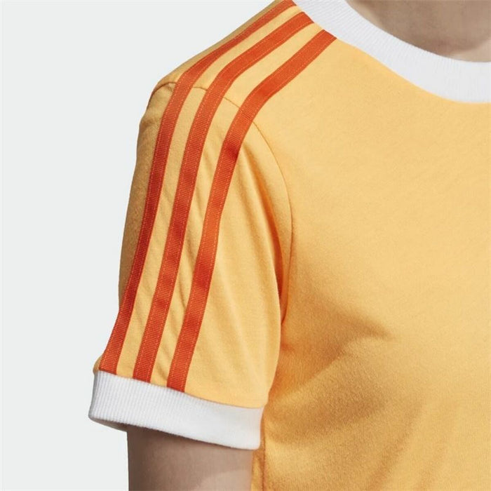 Tricou cu Mânecă Scurtă Femei Adidas Originals 3 Stripes Portocaliu