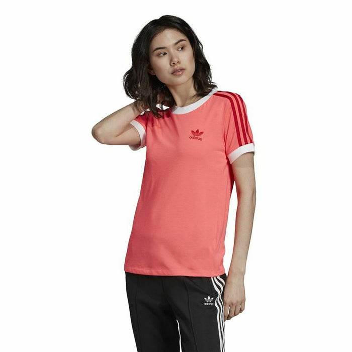 Tricou cu Mânecă Scurtă Femei Adidas 3 Stripes Somon