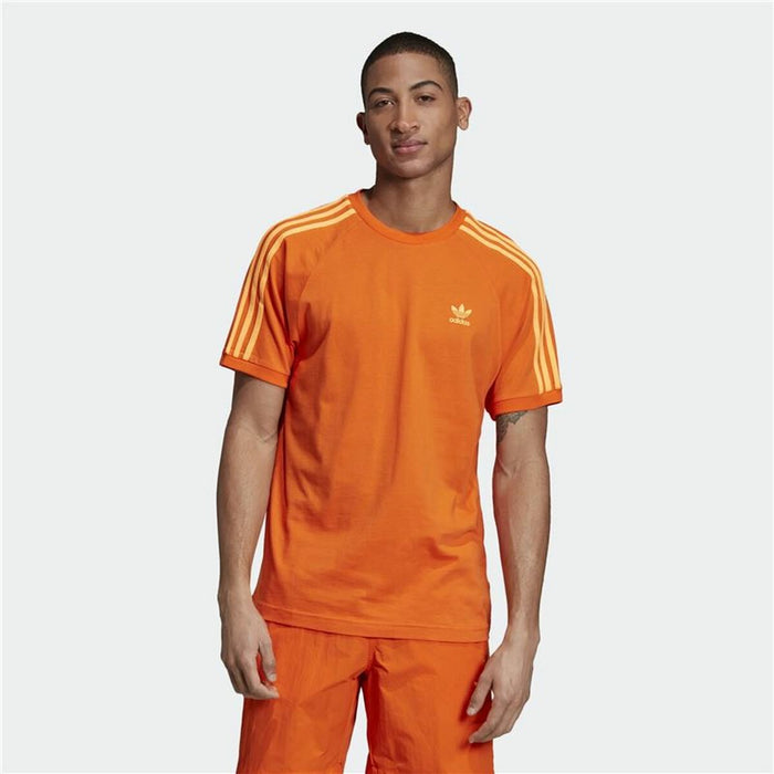 Tricou cu Mânecă Scurtă Bărbați Adidas 3 Stripes Portocaliu