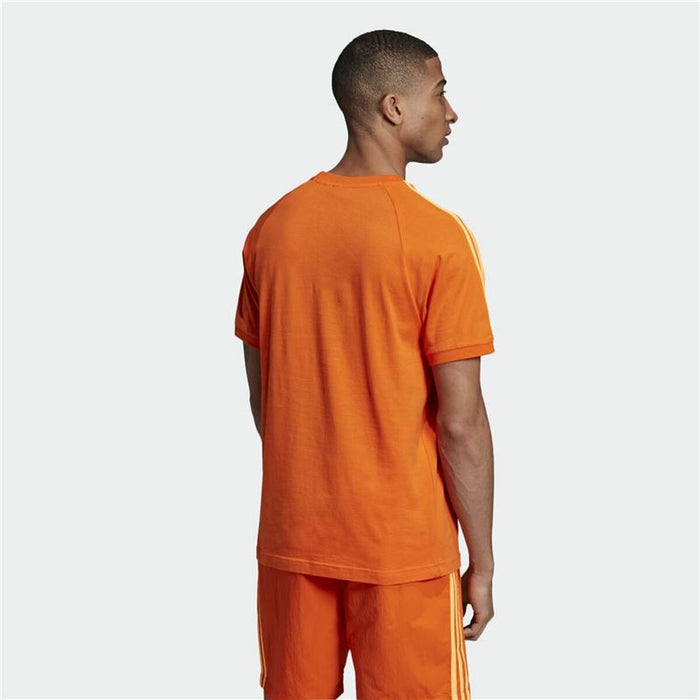 Tricou cu Mânecă Scurtă Bărbați Adidas 3 Stripes Portocaliu