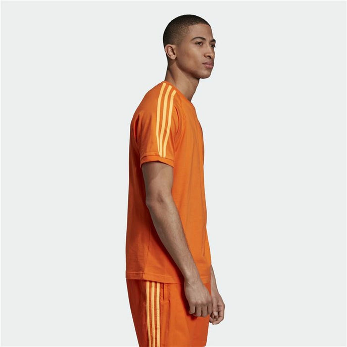 Tricou cu Mânecă Scurtă Bărbați Adidas 3 Stripes Portocaliu