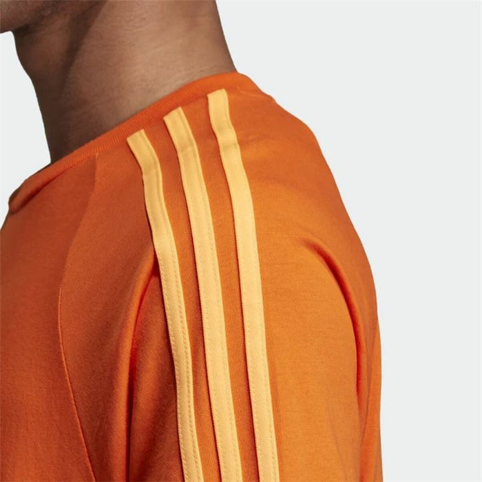 Tricou cu Mânecă Scurtă Bărbați Adidas 3 Stripes Portocaliu