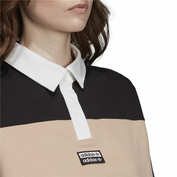 Tricou Polo cu Mânecă Scurtă Femei Adidas Originals Cropped Femeie Negru