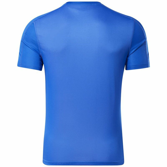 Tricou cu Mânecă Scurtă Bărbați Reebok Workout Ready Tech Albastru