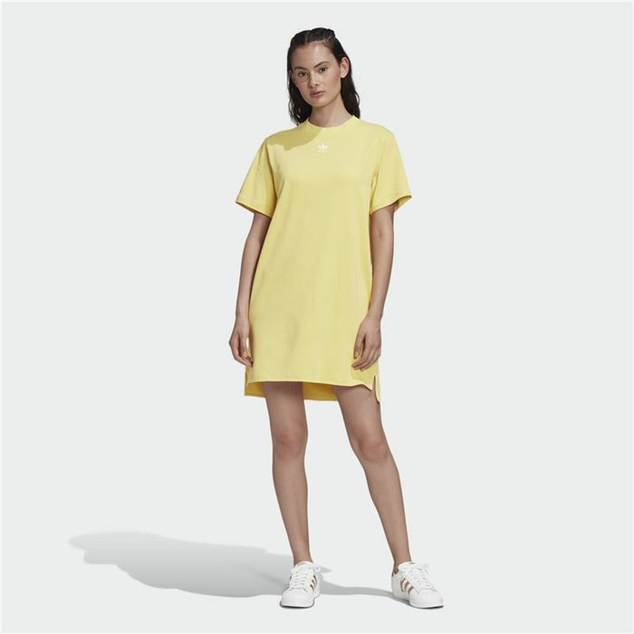 Rochie Adidas Originals Trefoil Galben