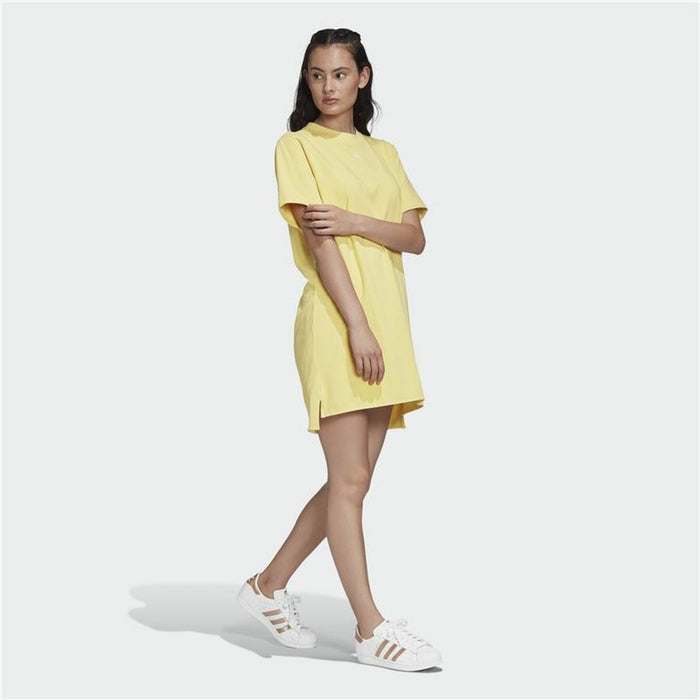 Rochie Adidas Originals Trefoil Galben