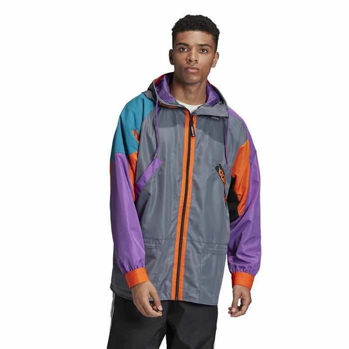 Jachetă Sport de Bărbați Adidas Originals Karkaj Gri închis