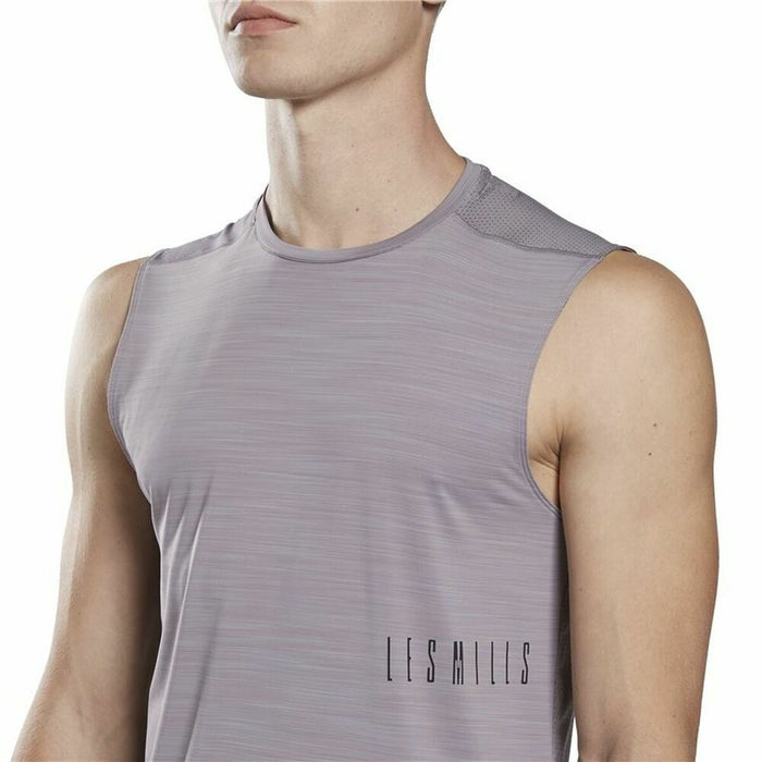 Tricou de Bărbați fără Mâneci Reebok Les Mills® Activchill Gri închis
