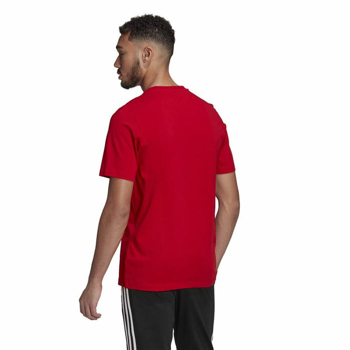 Tricou cu Mânecă Scurtă Bărbați Adidas Essential Logo Roșu