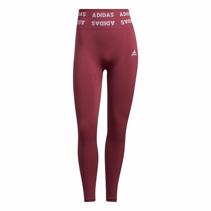 Colanți Sport de Damă Adidas Aeroknit High-Rise Roșu