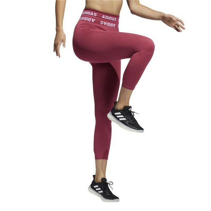 Colanți Sport de Damă Adidas Aeroknit High-Rise Roșu
