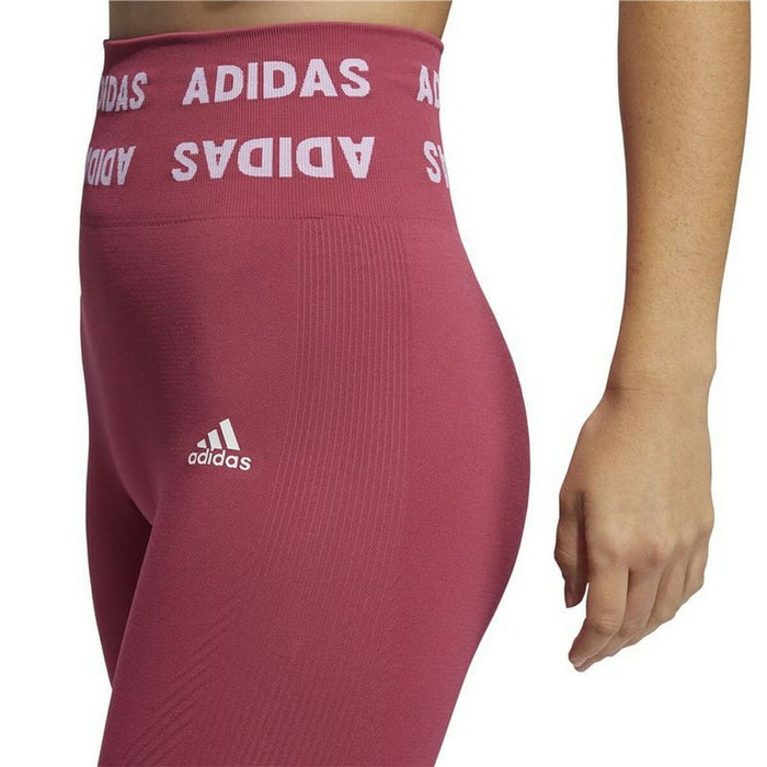 Colanți Sport de Damă Adidas Aeroknit High-Rise Roșu