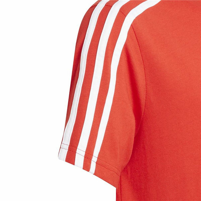 Tricou cu Mânecă Scurtă Adidas Essentials 3 Bandas Roșu