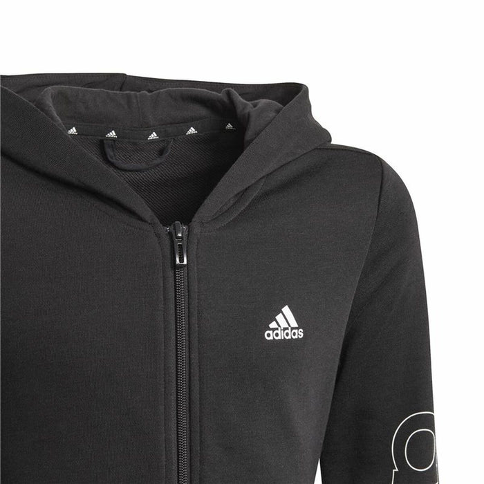 Jachetă Sport pentru Copii Adidas Essentials Full-Zip Negru