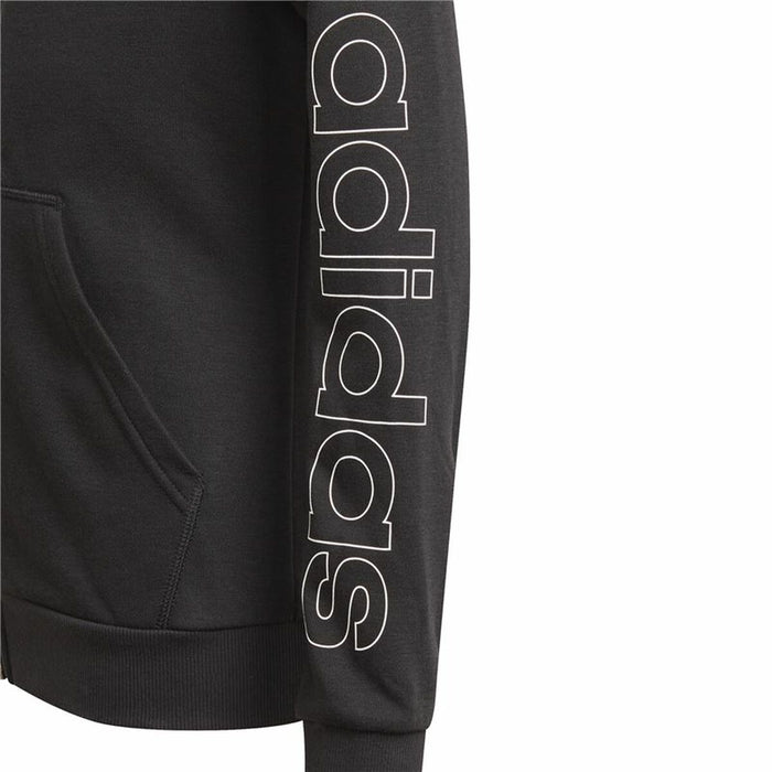 Jachetă Sport pentru Copii Adidas Essentials Full-Zip Negru