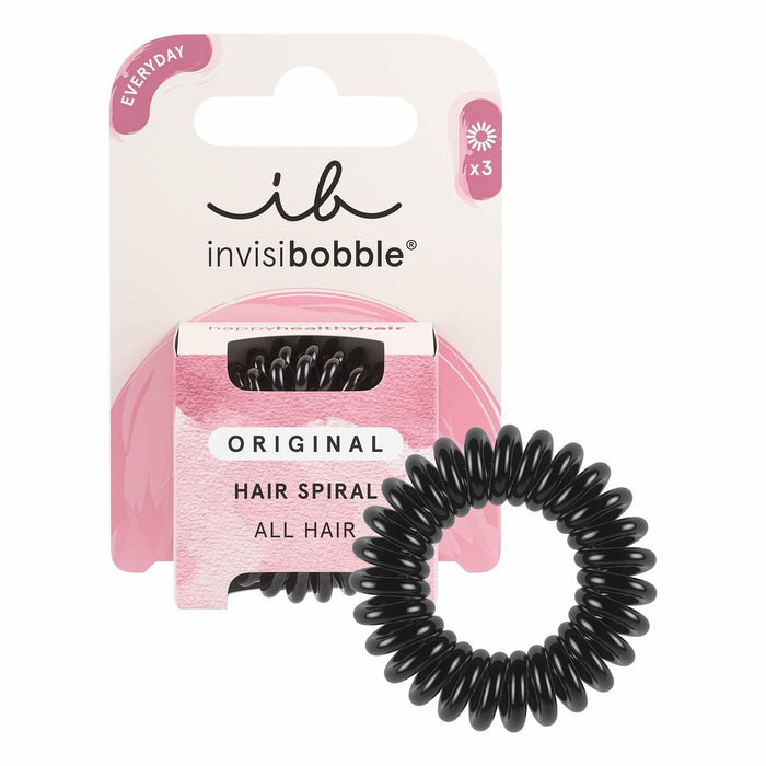 Elastice de Păr Invisibobble Original Negru (3 Unități)