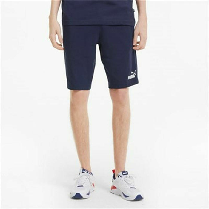 Pantaloni Scurți Sport pentru Bărbați Puma Essentials  Albastru Albastru închis