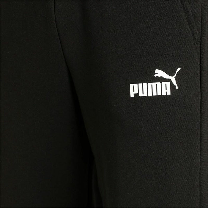 Pantaloni lungi de sport Puma Essentials Logo Negru Bărbați