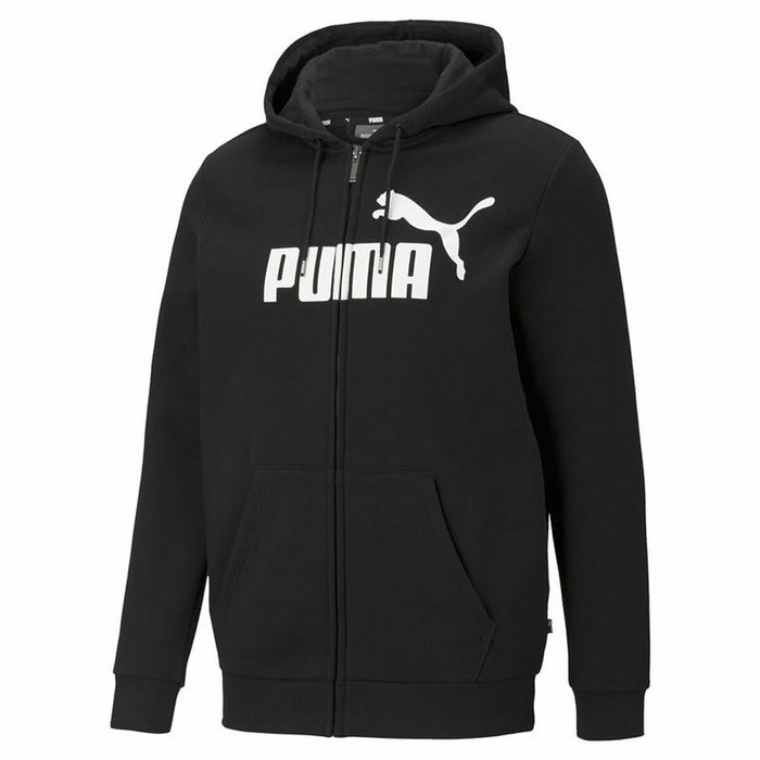 Hanorac cu Glugă Bărbați Puma Essentials Big Logo Negru