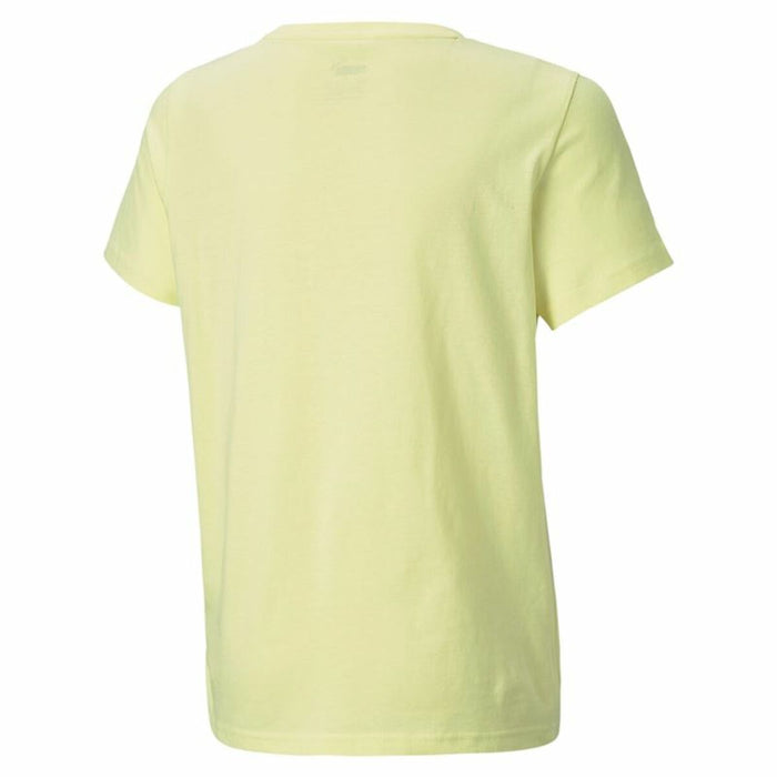 Tricou cu Mânecă Scurtă pentru Copii Puma Alpha Graphic  Galben