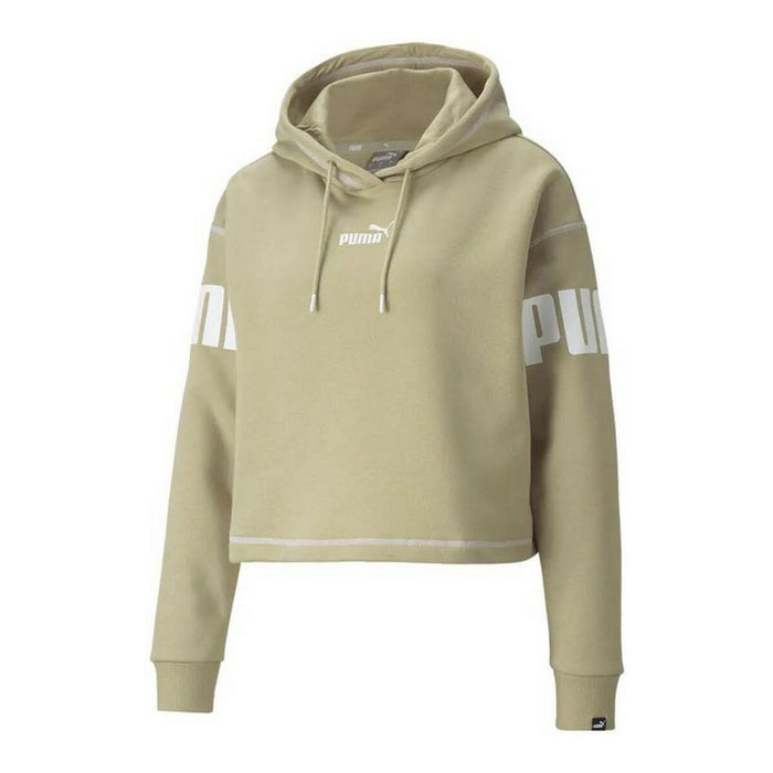 Hanorac cu Glugă Femei Puma Power Hoodie Fl Bej