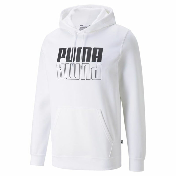 Hanorac cu Glugă Bărbați Puma Power Logo Alb