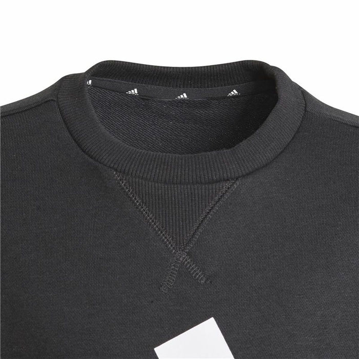 Hanorac fără Glugă Copii Adidas Essentials Negru