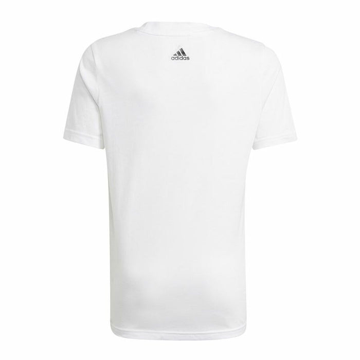 Tricou cu Mânecă Scurtă pentru Copii Adidas Essentials Alb