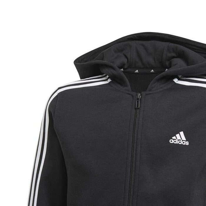 Hanorac cu glugă pentru fete Adidas Essentials Negru