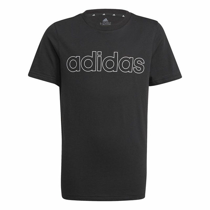 Tricou cu Mânecă Scurtă pentru Copii Adidas Essentials Negru