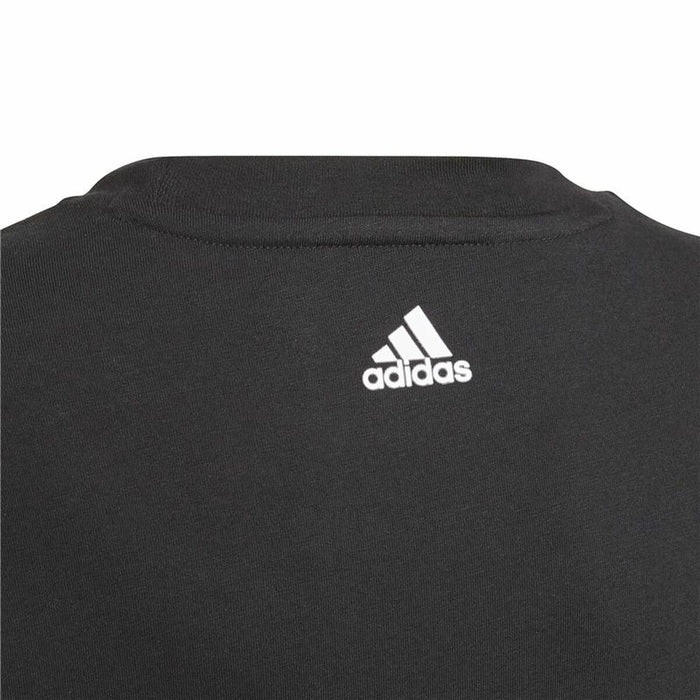 Tricou cu Mânecă Scurtă pentru Copii Adidas Essentials Negru