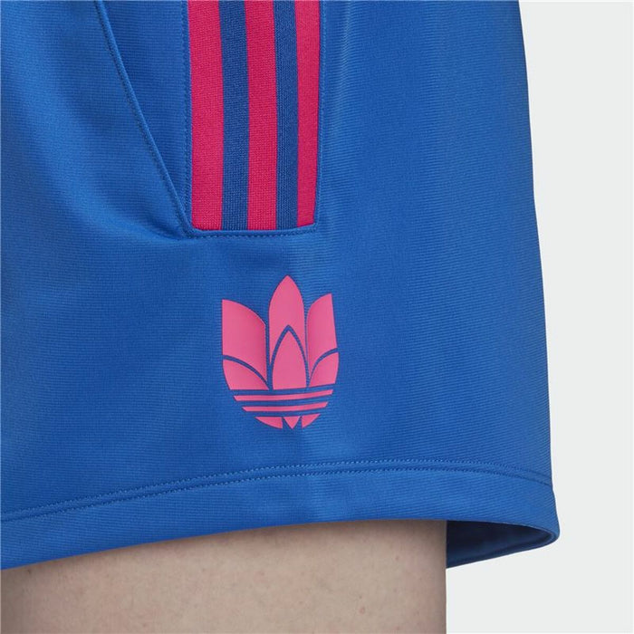 Pantaloni Scurți Sport pentru Damă Adidas Originals Adicolor 3D Trefoil Albastru