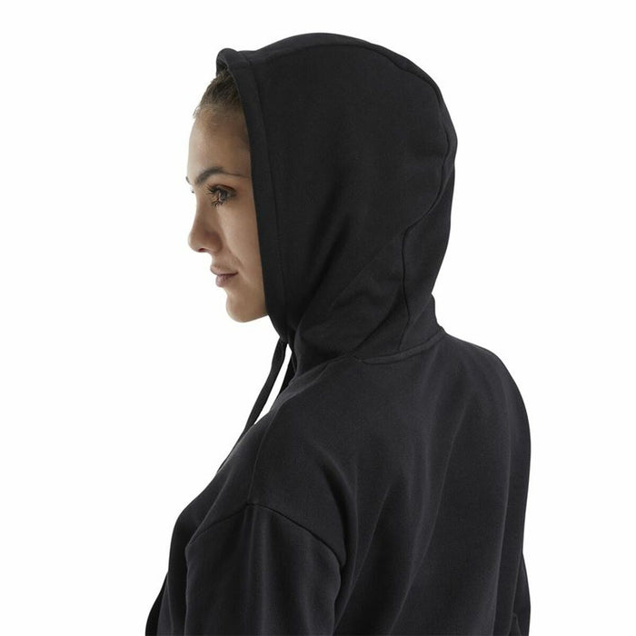 Hanorac cu Glugă Femei Reebok Sportswear Cropped Negru