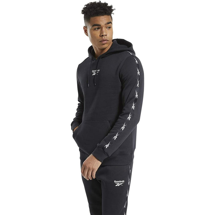 Hanorac cu Glugă Bărbați Reebok Essentials Tape Negru
