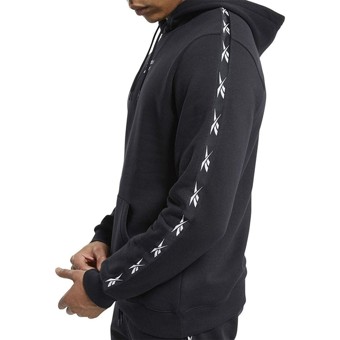 Hanorac cu Glugă Bărbați Reebok Essentials Tape Negru