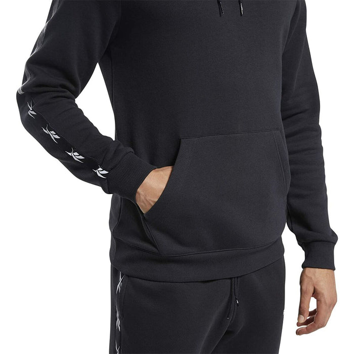 Hanorac cu Glugă Bărbați Reebok Essentials Tape Negru