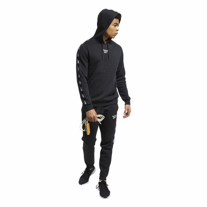 Hanorac cu Glugă Bărbați Reebok Essentials Tape Negru
