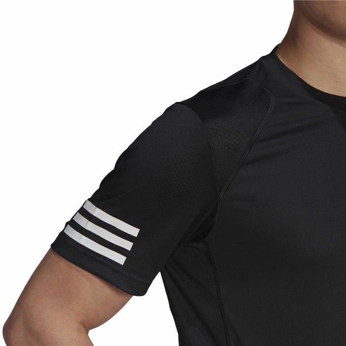 Tricou cu Mânecă Scurtă Bărbați Adidas Club Tennis 3 Stripes Negru