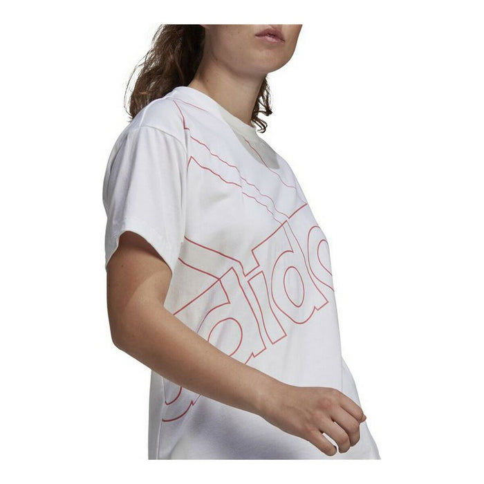 Tricou cu Mânecă Scurtă Femei Adidas Giant Logo Alb