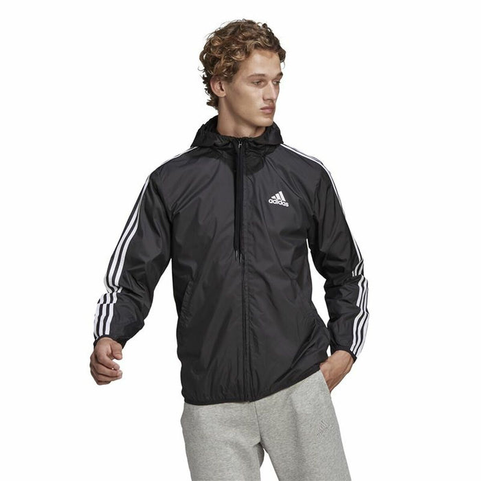 Jachetă Rezistentă la Vânt Unisex Adidas Essentials Negru