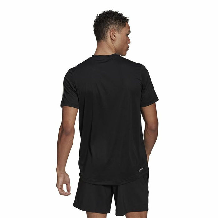 Tricou cu Mânecă Scurtă Bărbați Adidas Aeroready D2M Sport Negru