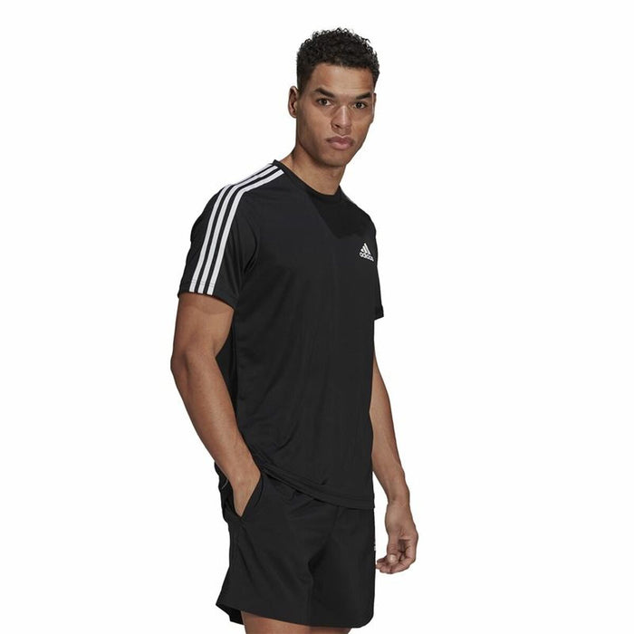 Tricou cu Mânecă Scurtă Bărbați Adidas Aeroready D2M Sport Negru